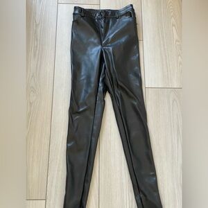 FLATTERING FAUX LEATHER PANTS
